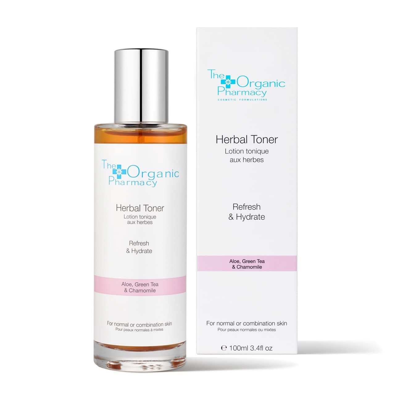 The Organic Pharmacy Herbal Toner Refresh & Hydrate Normal/Combination Skin, 3.4oz