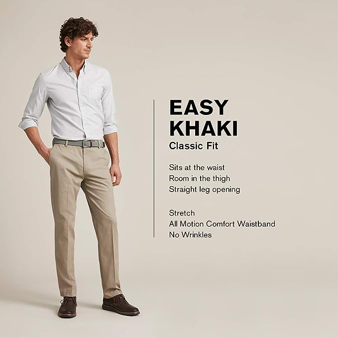 Dockers Men's Easy Stretch Classic Fit Pants  Color Cloud W30xL32