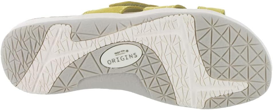 Earth Women's Suella Flat Sandals  Color Yellow Leather Size 7M