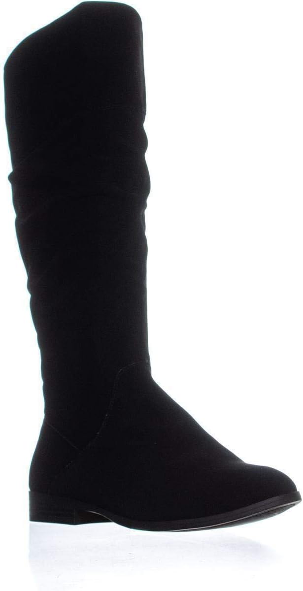 Style & Co Women's Kelimae Ruched Riding Boots  Black Size 7.5