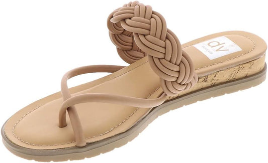 DV Dolce Vita Women's Fiorella Strappy Braid Sandals  Color Cafe Size 6.5M
