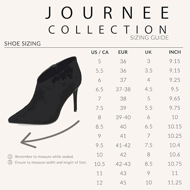 Journee Collection Women's Demmi Zip Pointed Toe Booties  Color Black Size 7.5M