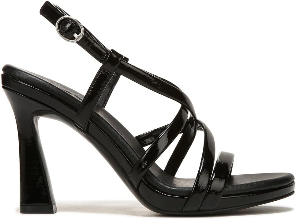 Naturalizer Women's Luisa Heeled Slingbacks Sandals  Color Black Patent Leather Size 9.5M