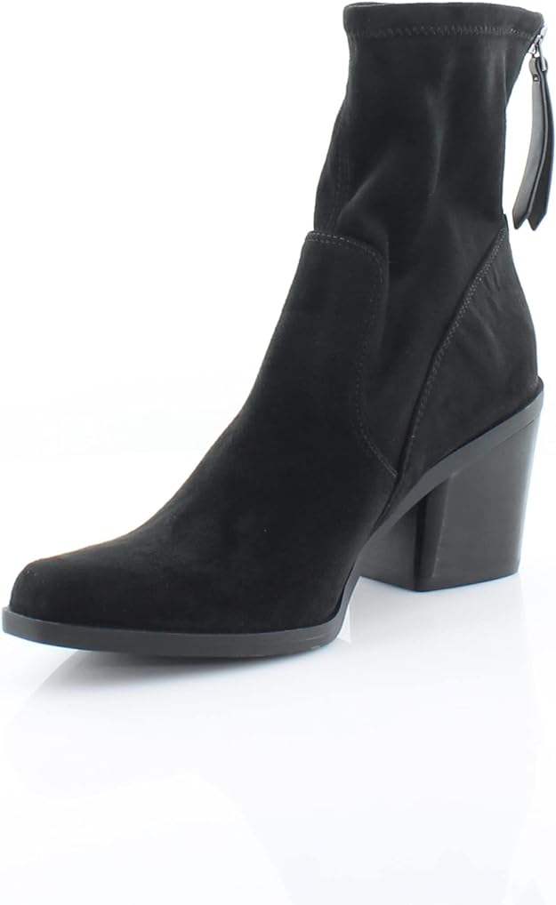 Naturalizer  Women's Ella Leather Western Booties  Color Black Stretch Size 5.5M