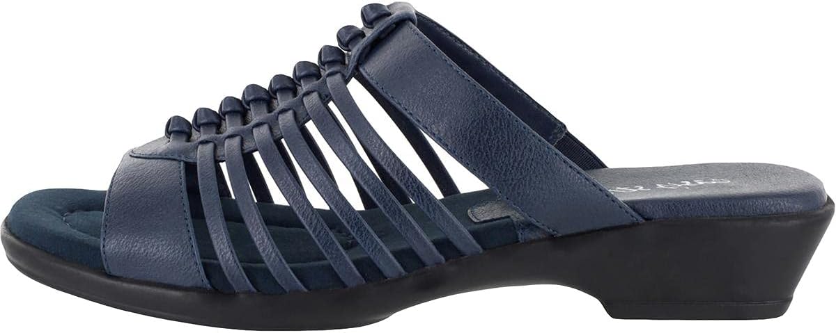 Easy Street Women's Nola Slip On Slide Sandals  Color Navy Size 8.5M
