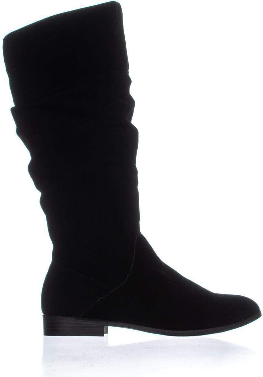Style & Co Women's Kelimae Ruched Riding Boots  Black Size 7.5
