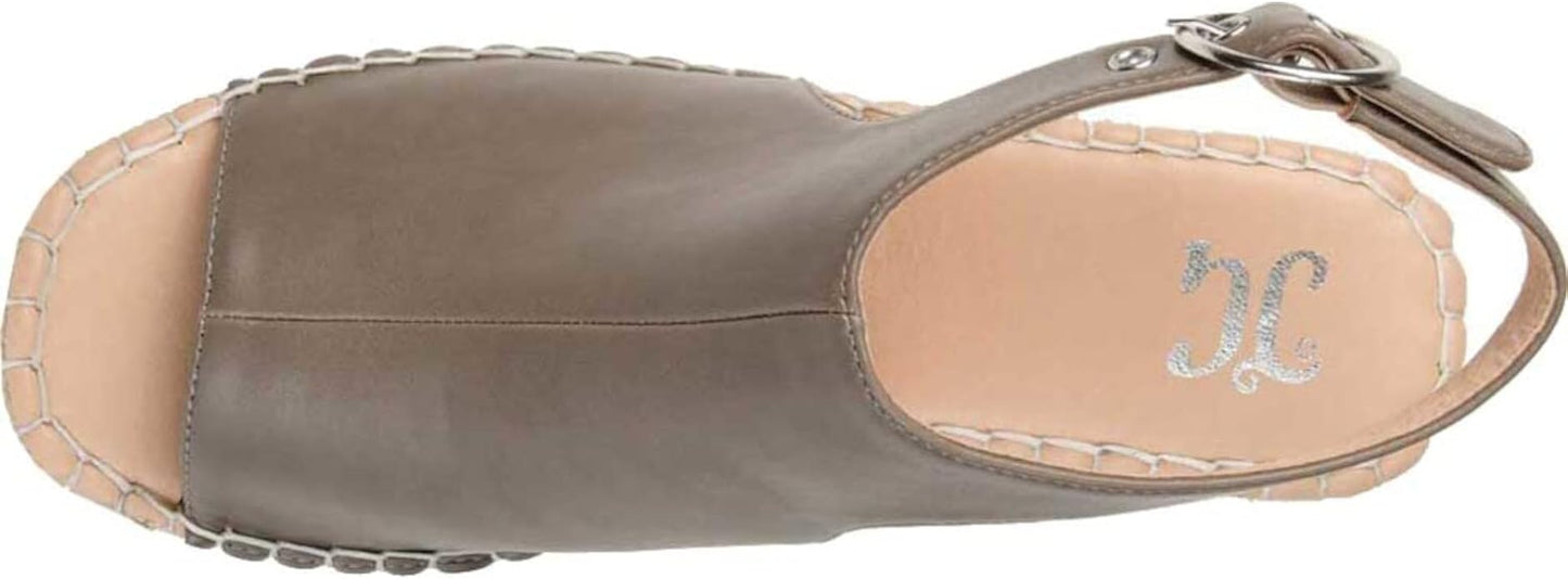 Journee Collection Women's Crew Wedge Sandal  Color Taupe Size 6M