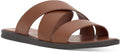 Vince Camuto Men's Waely Crisscross Upper Straps Sandals  Cognac Size 9