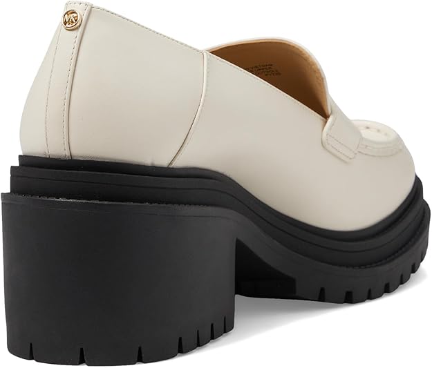 Michael Kors Women's Rocco Slip-On Loafer  Light Cream Size 8