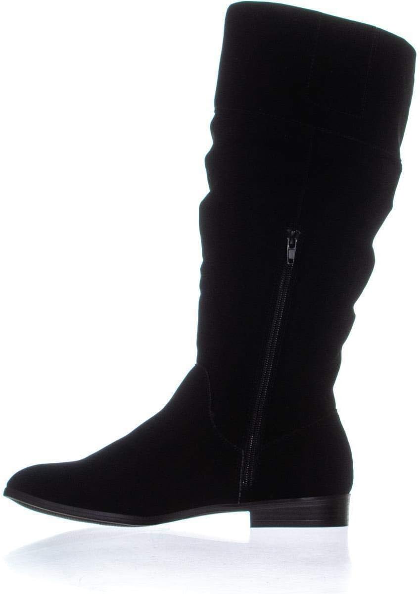Style & Co Women's Kelimae Ruched Riding Boots  Black Size 7.5