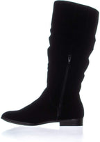 Style & Co Women's Kelimae Ruched Riding Boots  Black Size 7.5