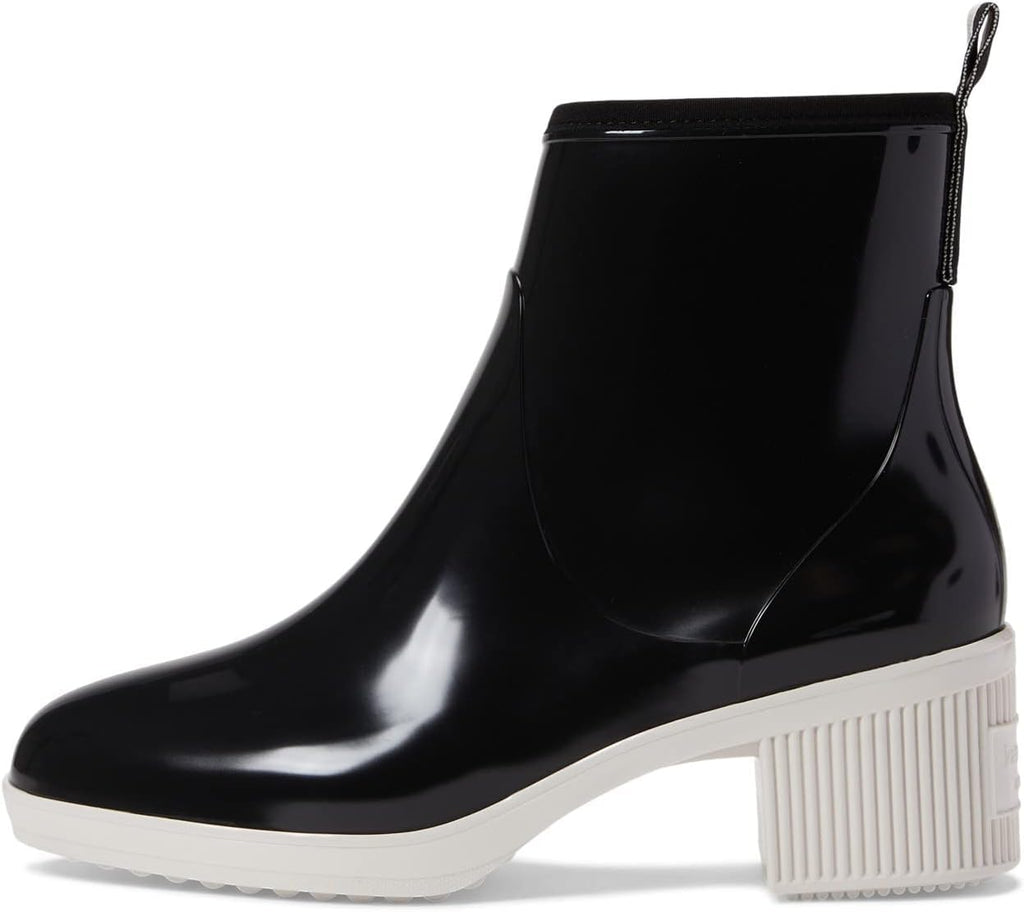 kate spade new york Women's Puddle Rain Boots  Color Black Parchment Size 11M