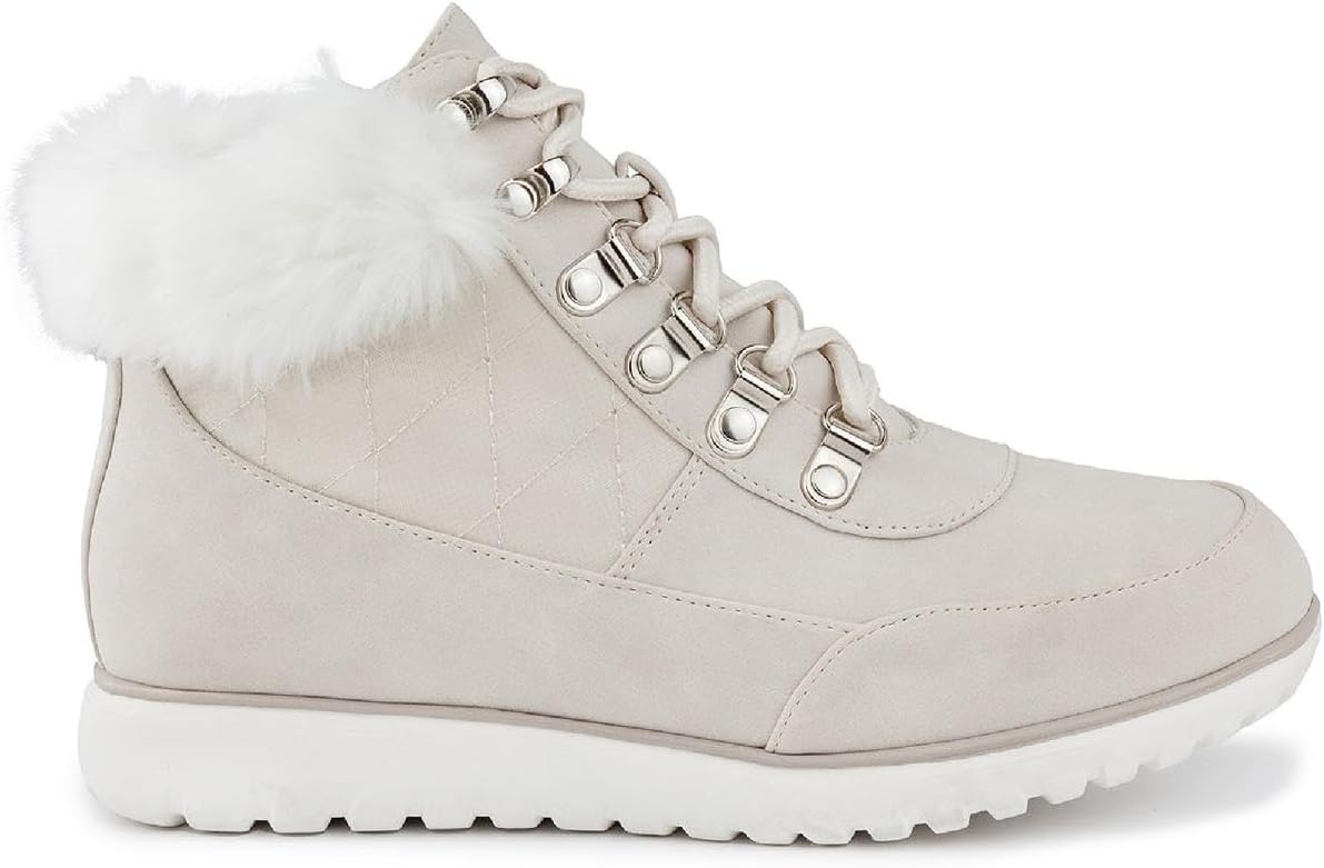 Karen Scott Women's Wanona Vegan Suede Ankle Booties  Color Winter White Size 12M