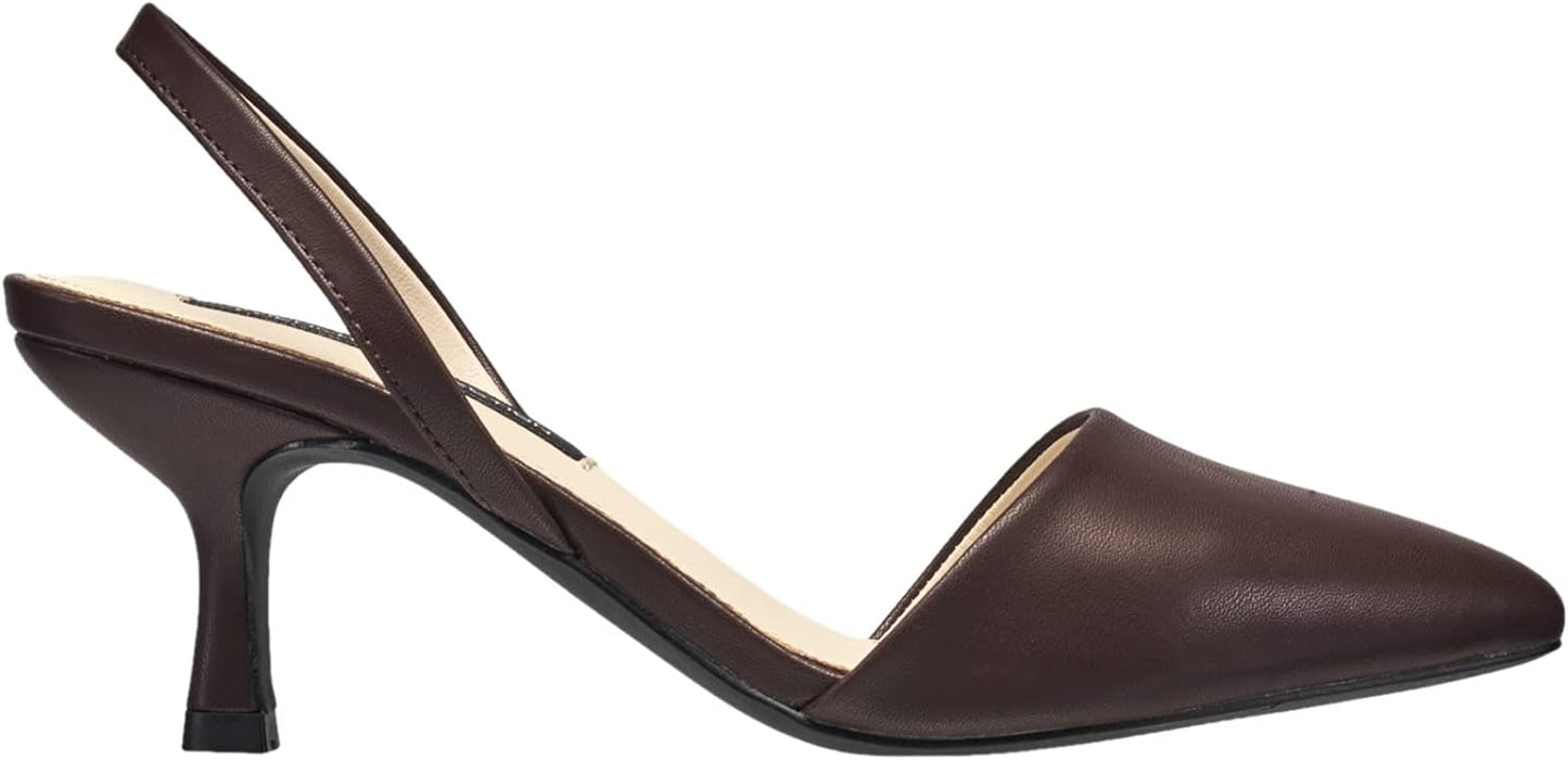 French Connection Women's Slingback Pointed Toe Pumps  Color Brown Size 6.5M