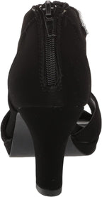 Easy Street Women's Flash Dress Heeled Sandals  Color Black Lamy Size 11W