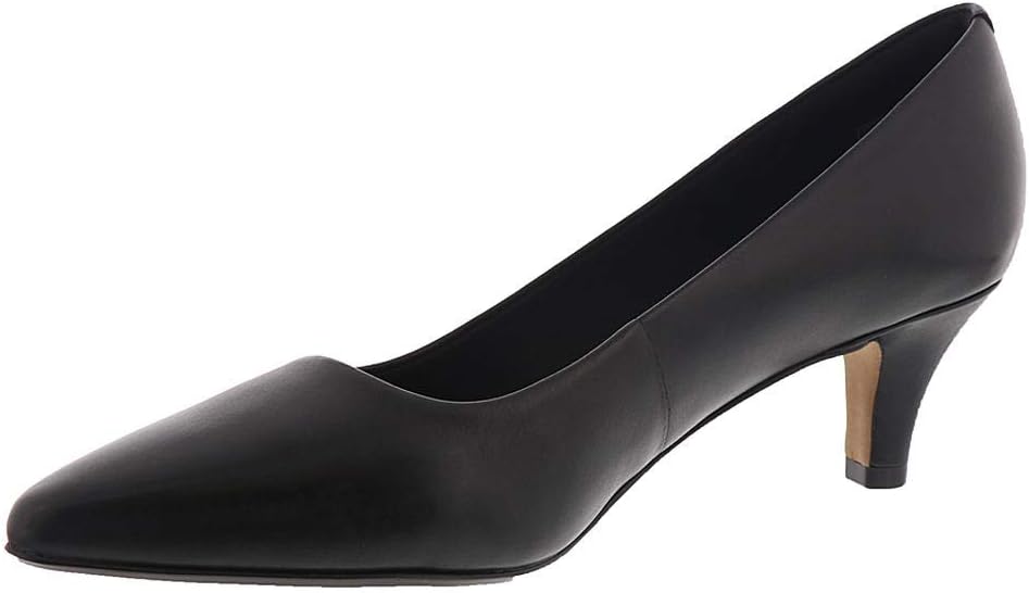 Clarks Women's Collection Linvale Jerica Pumps  Color Black Leather Size 6.5M