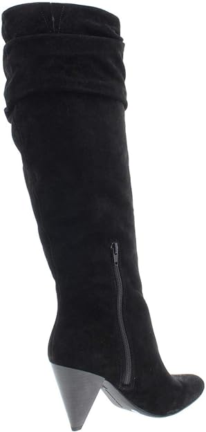 INC International Concepts Women's Gerii Pointed Toe Knee-High Boots  Color Black Suede Size 7.5M