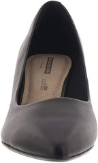 Clarks Women's Collection Linvale Jerica Pumps  Black Leather Size 8.5