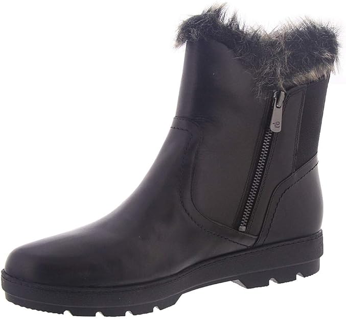 Easy Spirit Women's Adabelle Ankle Booties  Black Leather Size 8W