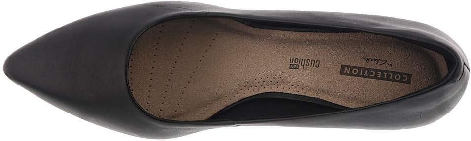 Clarks Women's Collection Linvale Jerica Pumps  Color Black Leather Size 6.5M