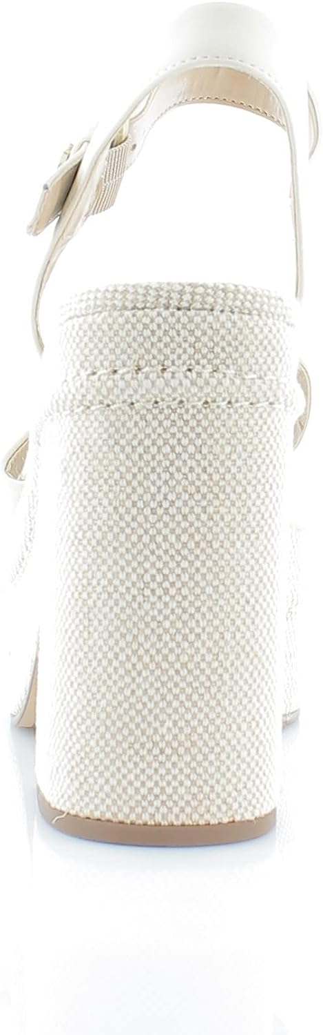 Sam Edelman Women's Trianna Platform Sandals  Ivory Leather Size 10