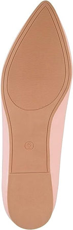 Journee Collection Women's Renzo Vegan Leather Pointed Toe Jewel Flats  Color Pink Size 9M