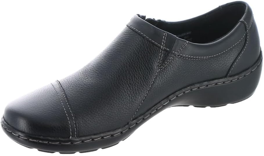 Clarks Women's Cora Giny Cushioned Loafers  Color Black Leather Size 9.5M