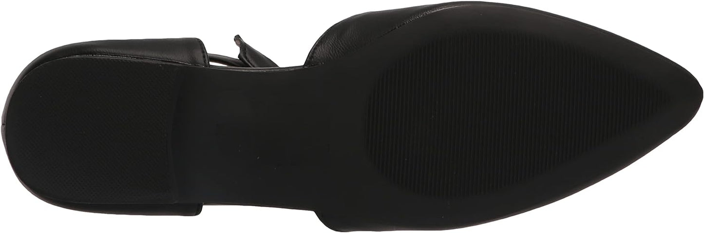 Journee Collection Women's Vielo Ballet Almond Toe Buckle Flats  Color Black Size 11M
