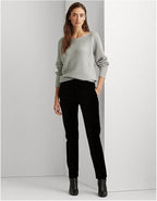 Lauren Ralph Lauren Women's Dolman-Sleeve Boatneck Sweater  Silver Lurex Size M