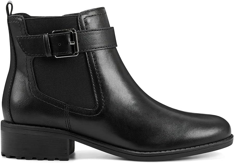 Easy Spirit Women's Rae Ankle Boots (Limited Edition)  Color Black Leather Size 5.5M