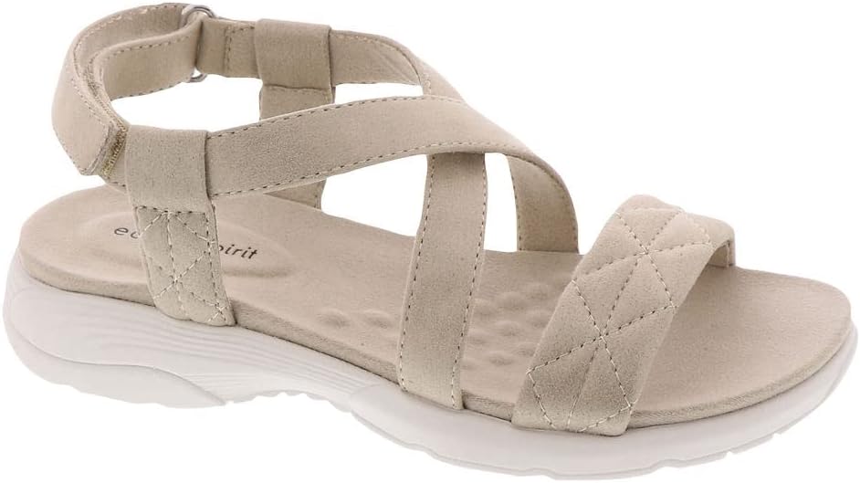 Easy Spirit Women's Treasur Sandals  Color Light Natural Shimmer Size 7.5M