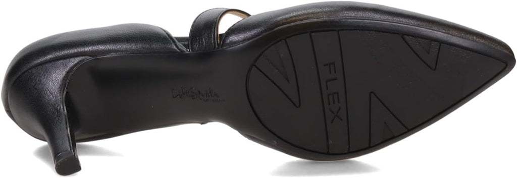 LifeStride Women's Suki Pumps  Black Vegan Leather Size 8W