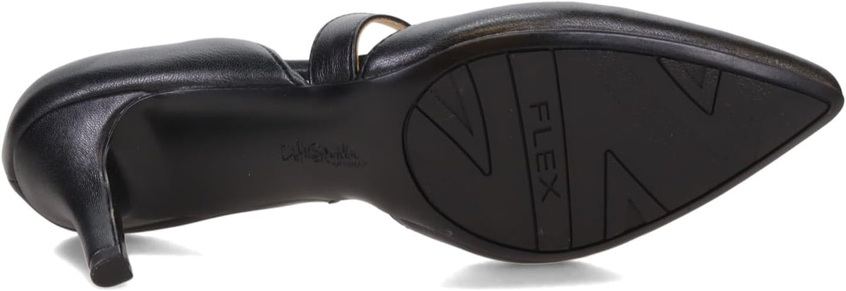 LifeStride Women's Suki Pumps  Black Vegan Leather Size 8W