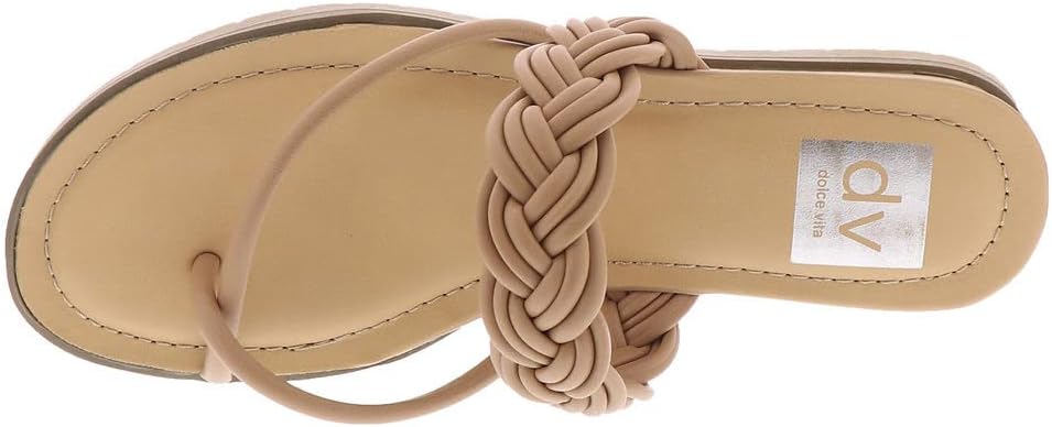 DV Dolce Vita Women's Fiorella Strappy Braid Sandals  Color Cafe Size 9.5M