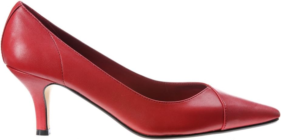 Bella Vita Women’s Wow Leather Closed Toe Classic Pumps  Color Red Kidskin Size 9N