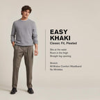 Dockers Men's Easy Stretch Classic Fit Khaki Pants  Color Burma Grey W42xL30