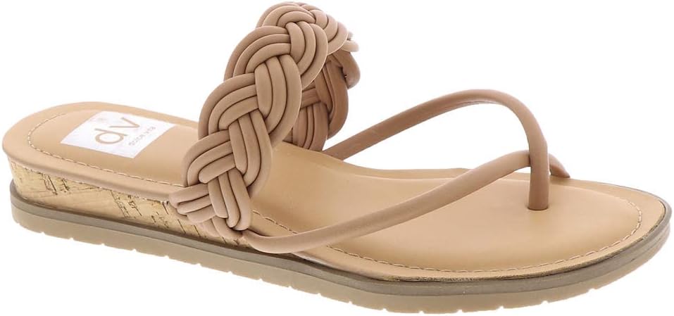 DV Dolce Vita Women's Fiorella Strappy Braid Sandals  Color Cafe Size 9.5M