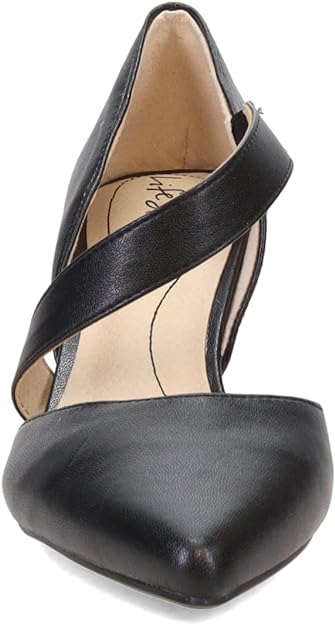LifeStride Women's Suki Pumps  Black Faux Leather Size 8W