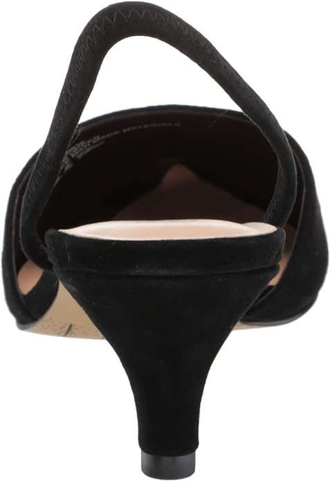 Bella Vita Women's Sarah Slingback Dress Pump  Color Black Suede Size 8WW
