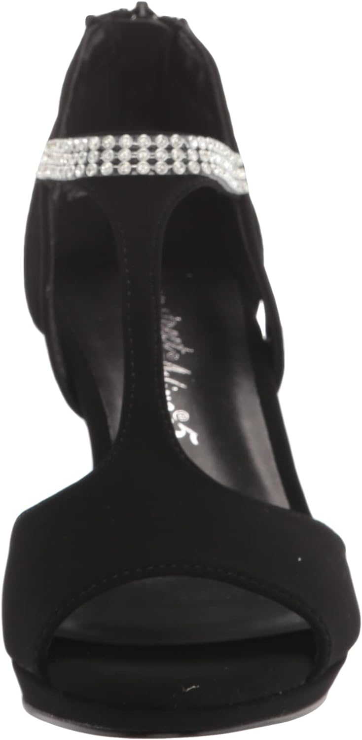 Easy Street Women's Flash Dress Heeled Sandals  Color Black Lamy Size 11W