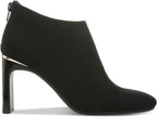 Alfani Women's Brittnee Square-Toe Booties  Color Black Vegan Suede Size 9.5M