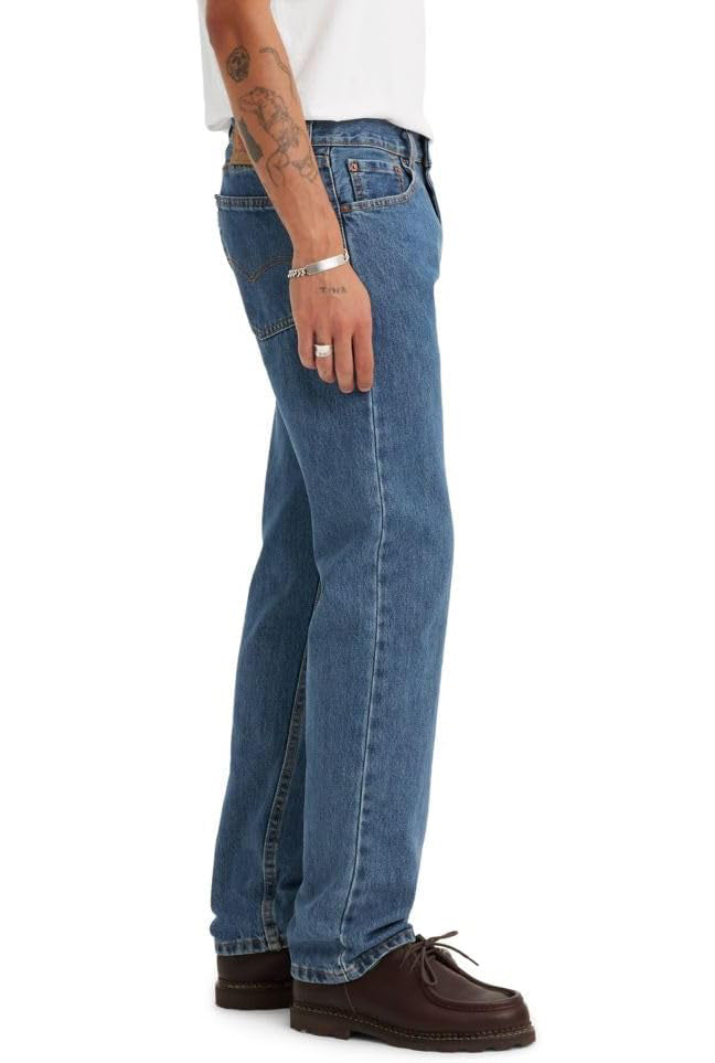 Levi's Men's 505 Regular-Fit Cash Jeans  Medium Stonewash W36xL32