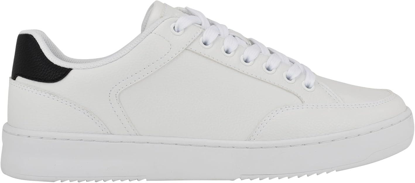 Calvin Klein Men's Lalit Casual Lace-Up Sneakers  White Size 11