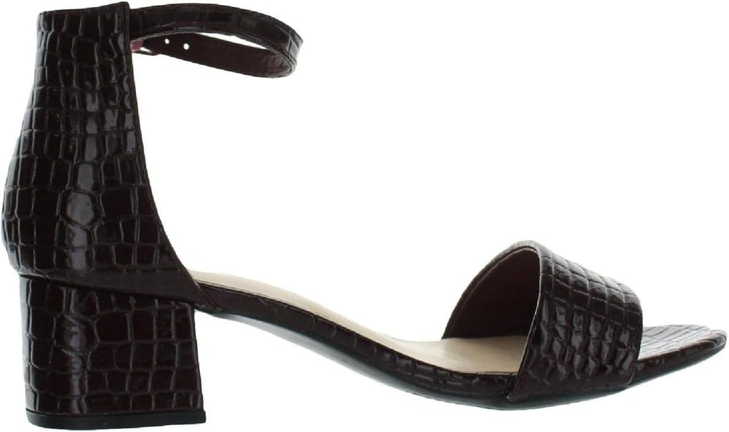 Sugar Women's Noelle Block Heel Ankle Strap Pumps  Color Burgundy Size 9.5M