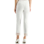 Alfani Women's Lace-Hem Ankle Pants  Color Soft White Size 16