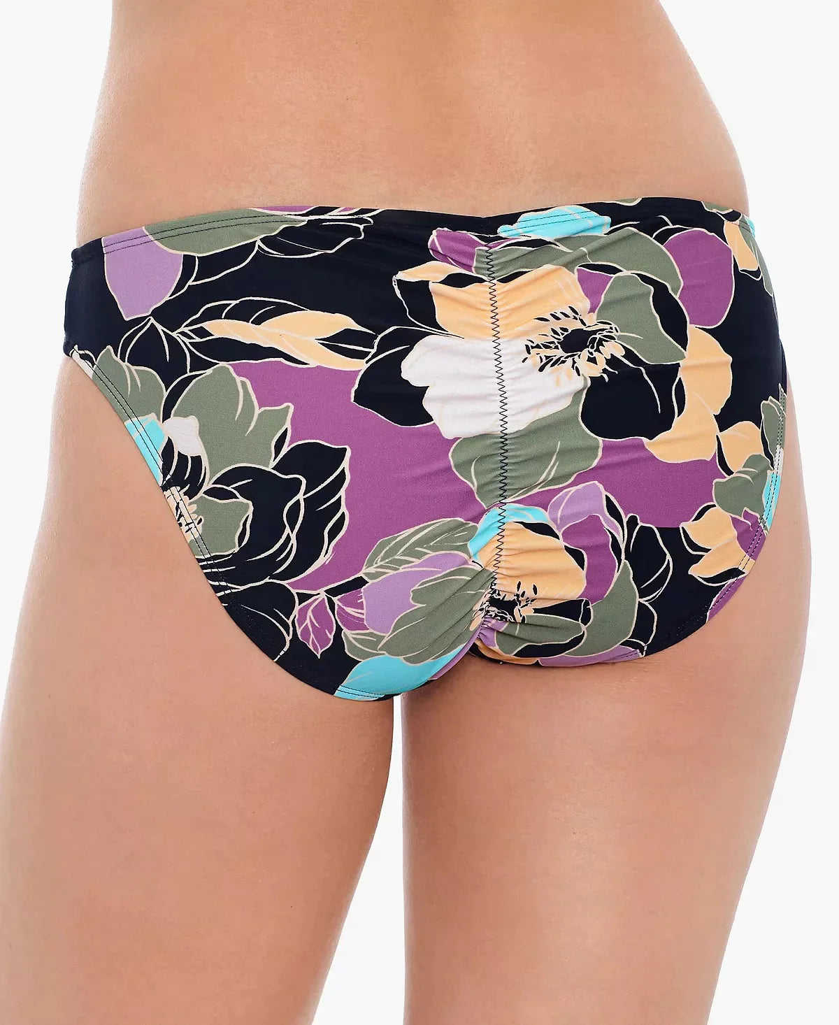 Salt Cove Juniors Midnight Bloom Hipster Bikini Bottoms  Color Black Multi Size S