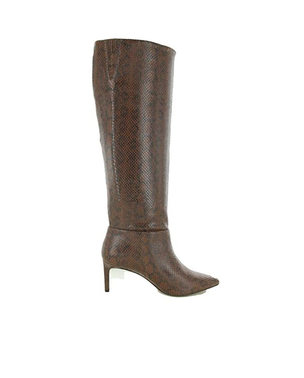 BCBGENERATION Women’s Animal Print Pointed Toe Stiletto Dress Heeled Boots  Color Brown Snake Size 6.5M Style GN209420