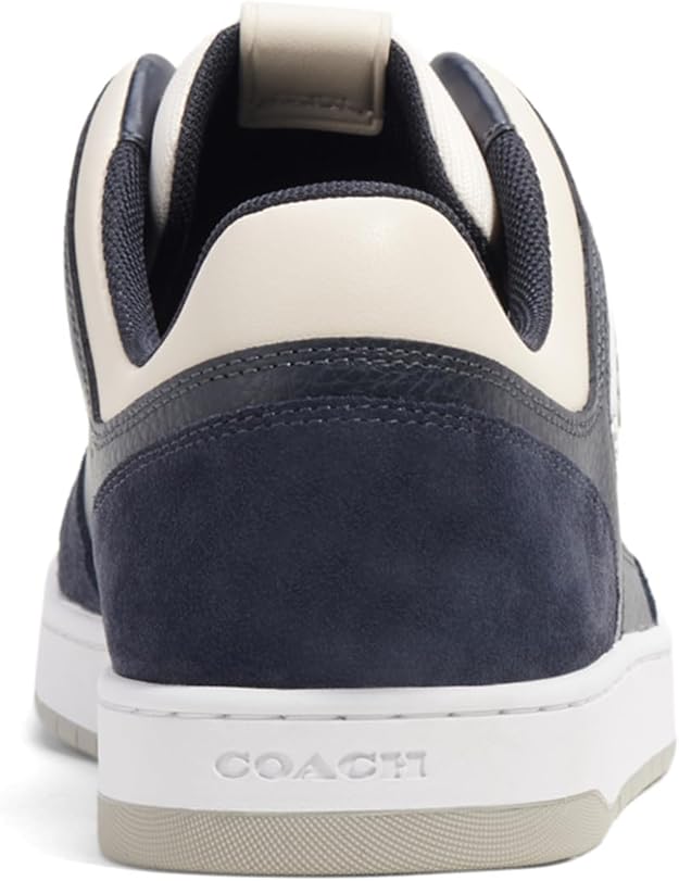 COACH Men's C201 Lace-Up Low Top Sneakers  Midnight Navy Size 10