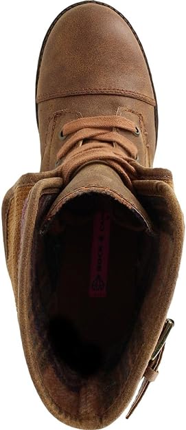 Rock and Candy by Zigi Women's Sonni Lace Up Combat Boots  Tan Size 9