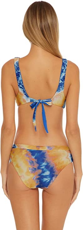 Becca by Rebecca Over The Rainbow Reversible Bralette Bikini Top  Multicolor Size M